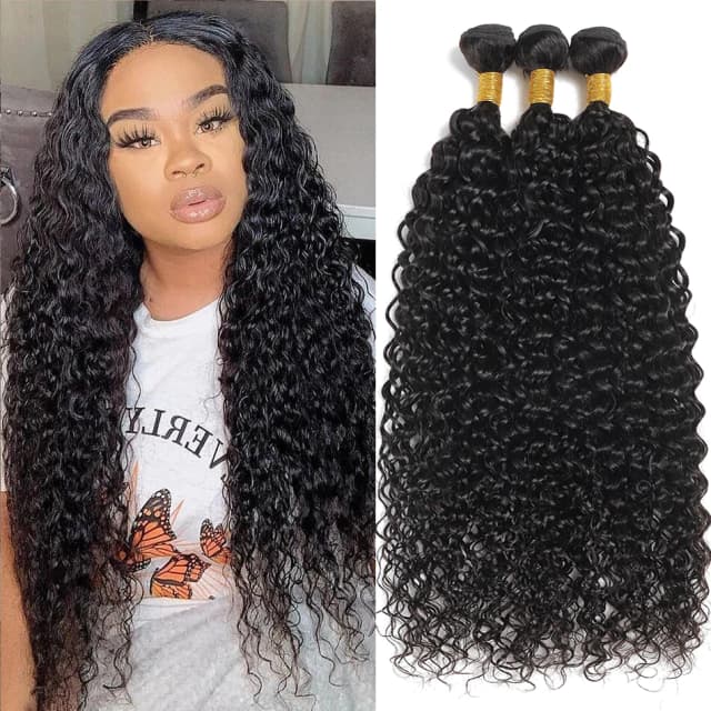 Onda de água pacotes 12a tecer cabelo humano brasileiro 1/3/4 pçs profundo kinky cabelo encaracolado 100 g/pc barato extensões de cabelo virgem natural