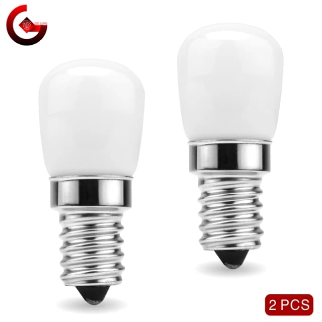 2 pçs/lote 3W E14 LED Lâmpada de geladeira Lâmpada de milho AC 220V Lâmpada LED Branco/branco quente SMD2835 Substituir luz halógena