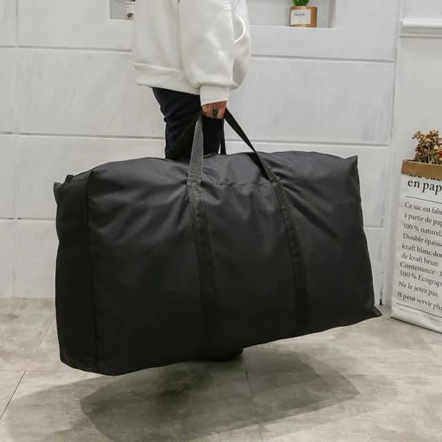 Unissex grande capacidade dobrável duffle saco de viagem sacos de armazenamento de roupas com zíper oxford saco de fim de semana fino portátil saco de bagagem em movimento