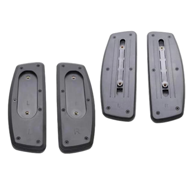 Almofadas de braço para cadeira de escritório, 2 peças, substituição, apoio de braço com furo de montagem, fácil instalação, peças de cadeira de jogos, resistente à água