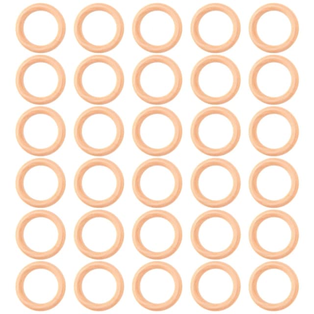 Círculos De Madeira Natural para Artesanato DIY, Anel Macramé inacabado, Fazer Jóias, Anel Pingente, 60mm, 30 Pcs, Novo