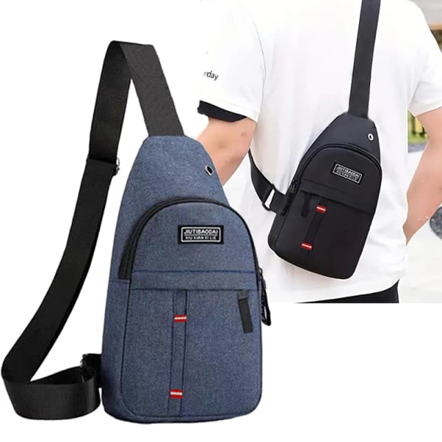 Bolsos de peito ajustáveis masculinos e femininos, bolsos de peito de tecido Oxford cruzado diagonal de ombro único