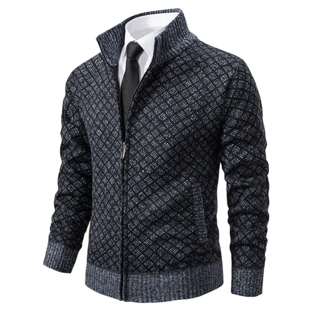 Homens casual cardigan sweatercoats gola velo mais grosso quente suéteres novo masculino outono inverno outwear fino suéteres jaquetas