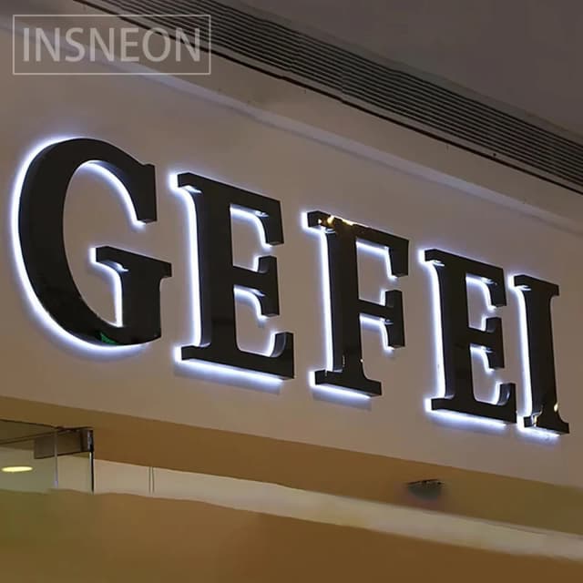 Sinal de logotipo acrílico personalizado para letras da empresa logotipo 12v led iluminado carta de sinal de parede 3d