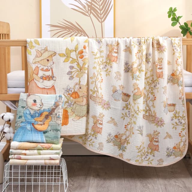 Toalha de banho para bebês recém-nascidos, toalha de banho de gaze de algodão puro classe a, cobertor macio para crianças, cobertor absorvente para bebês recém-nascidos