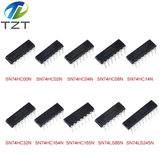 10PCS SN74HC02N SN74HC04N SN74HC08N SN74HC14N SN74HC32N SN74HC164N SN74HC165N SN74LS86N SN74LS245N SN74HC00N
