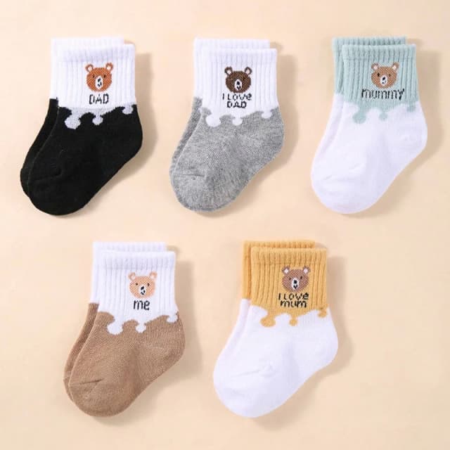 5 pares de meias de bebê de corte baixo estiramento tornozelo meias infantis para recém-nascidos da criança meninos meninas meias de bebê
