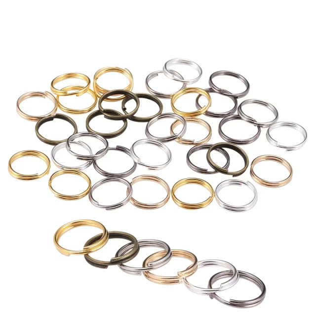 50-200 pçs/lote 4-20mm Anéis de Salto Abertos Loops Duplos Anéis Divididos Conectores Para DIY Jóias Fazendo Suprimentos