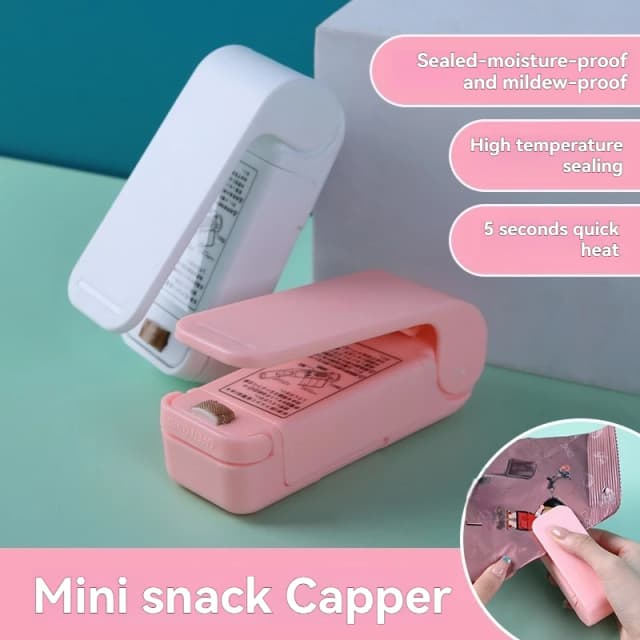Seladora de Sacos Térmica Mini Portátil, Máquina de Selagem de Sacos Plásticos, Selagem de Alimentos, Gadgets de Cozinha