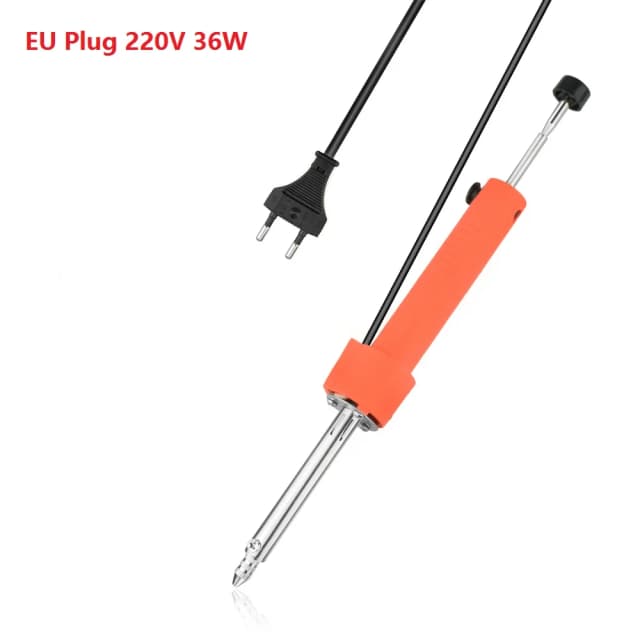 Ventosa de solda a vácuo eletrotérmica, 36w, 220v, alta potência, durável, bomba de dessoldagem, caneta de ferro de solda, ferramenta de reparo de dupla finalidade