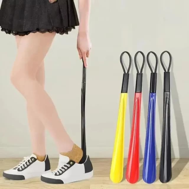 1 unidade de Calçadeira de Plástico Extra Longa e Flexível, que não exige dobrar as costas, Durável, para Mulheres Grávidas e Auxílio ao Calçar Sapatos