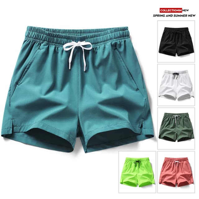 Shorts Esportivos de Verão 2026 Mais Vendidos, Calças de Corrida, Conjunto de Três Peças, com Bolsos com Zíper para Homens e Mulheres, Shorts para Casais