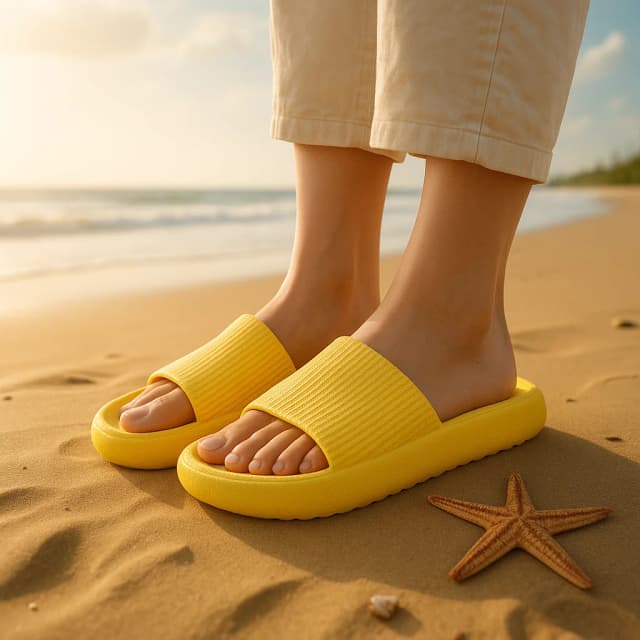 Eva sola grossa 4cm chinelos de praia nuvem-como conforto uso doméstico casal altura crescente interior cor sólida sandálias de verão