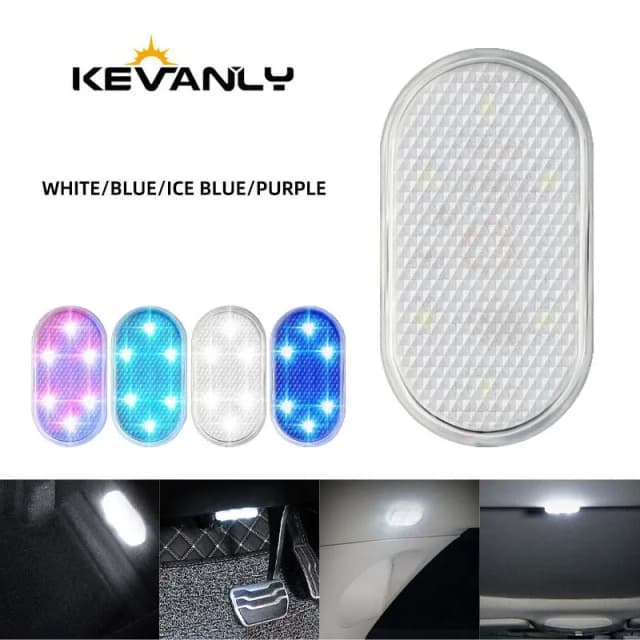 Led toque luz mini sem fio iluminação interior do carro auto telhado lâmpada de leitura para caixa armazenamento tronco carregamento usb
