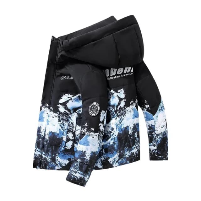 Homens neve montanha pato branco para baixo casacos novo inverno com capuz casual puffer jaquetas de alta qualidade masculino ao ar livre à prova vento jaquetas quentes