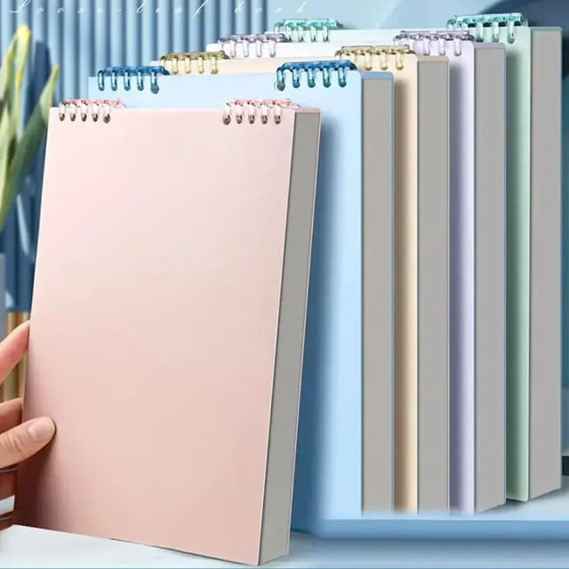 A5 60 folhas de caderno grosso espiral encadernação cadernos de folhas soltas com linhas páginas para estudantes escola material de papelaria de escritório