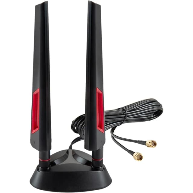 Antena wi-fi com base magnética forte, 2.4ghz, 5ghz, para roteador, pc, computador desktop, pci-e, wi-fi, 6e, cartão, wi-fi, placa-mãe para jogos