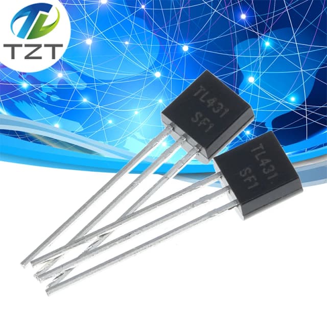 50pcs TL431A TL431 Referências de tensão 2,5-36V Prog Ajustar