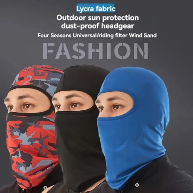 Esportes gelo seda protetor solar máscara à prova de vento à prova de poeira mascarado capa equitação headcovers esportes bandana respirável máscaras de equitação