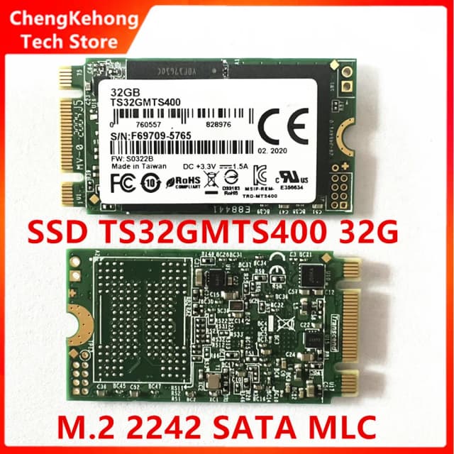 Original novo para transcend mts400 32gb unidade de estado sólido 2242 m2 protocolo sata mlc grânulo ts32gmts400