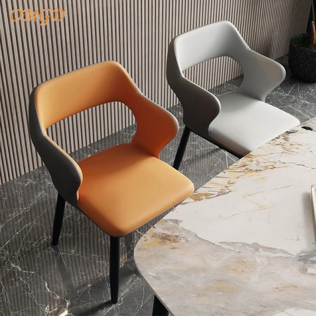Omgd luz luxo encosto simples mesa de jantar e cadeiras de alta qualidade cadeiras de mesa de chá cadeiras de negociação cadeiras de luxo leves