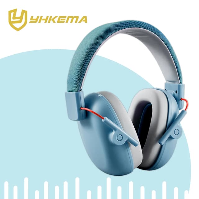YHKEMA Fones de ouvido com cancelamento de ruído para crianças, protetores de ouvido com redução de ruído de segurança SNR 27dB para autismo, auxílio sensorial e de concentração