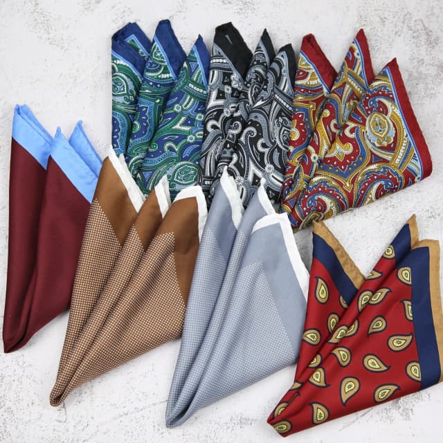 Novo ponto vermelho impressão bolso quadrado floral toalha de peito paisley ternos casamento senhores lenços masculinos bolso quadrados