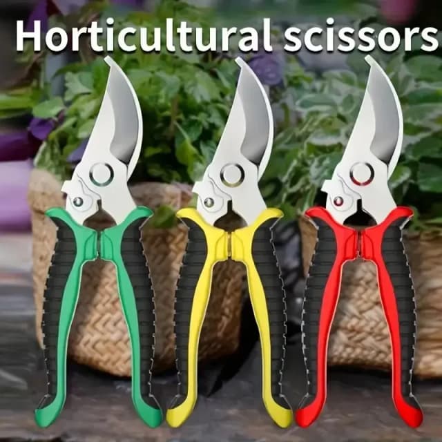 Tesoura horticultura em forma de bico de pássaro, poda de galhos, economia de trabalho, aço inoxidável, tesoura multifuncional de frutas