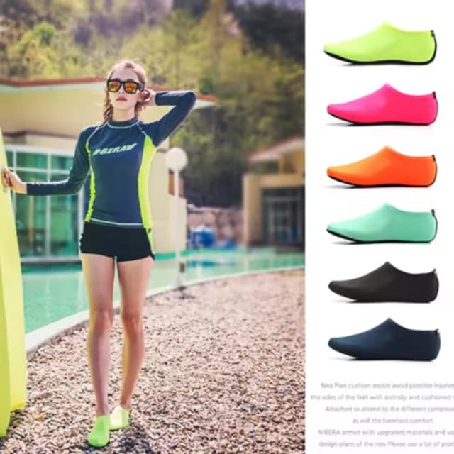 Meias de mergulho ao ar livre com anti corte e fundo antiderrapante, meias de praia de secagem rápida, meias de surf e mergulho sapatos de mergulho