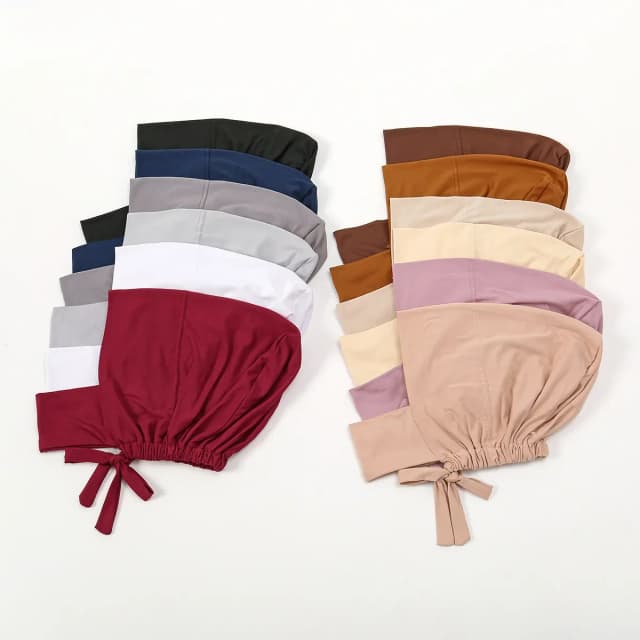 Boné interno muçulmano hijab para mulheres sólido underscarf hijab undercap cachecol turbante chapéu islâmico muçulmano hijabs pronto para usar headcover