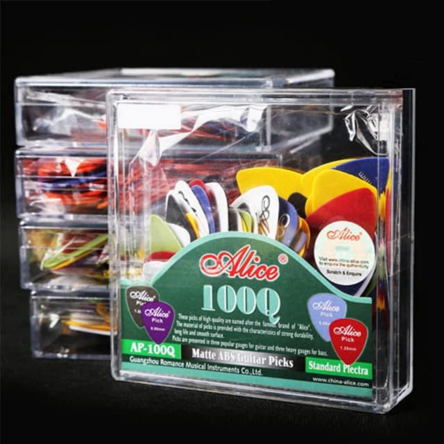 Palhetas de guitarra multicoloridas, 50/100 peças mistas de plástico abs premium para guitarras elétricas acústicas, baixo ou ukulele