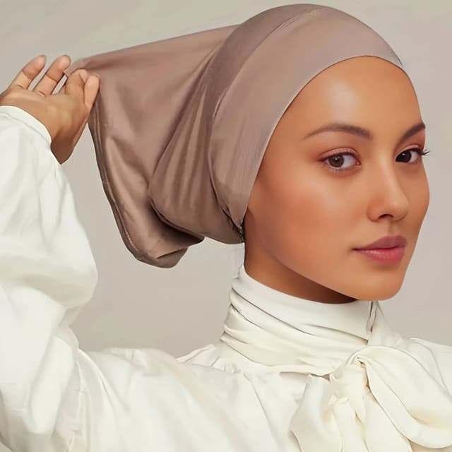 2024 novo simples turbante monocromático undercap casual versátil elástico modal hijab boné ao ar livre respirável interior hijabs boné