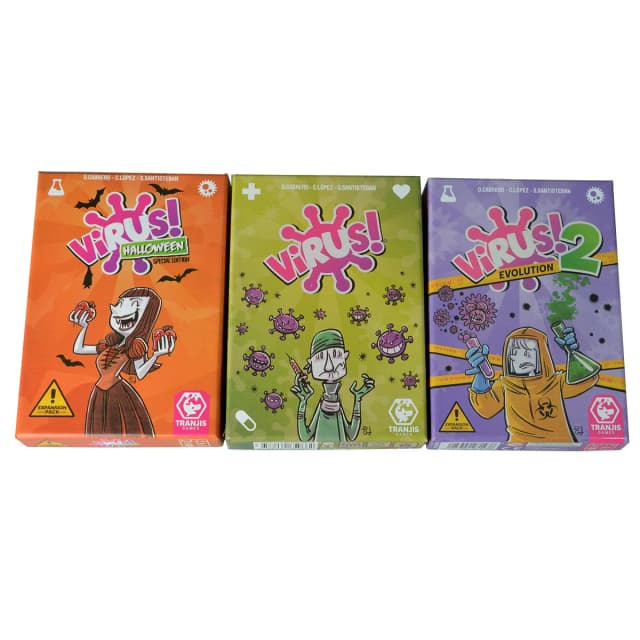 Jogo de tabuleiro vírus 1 2 3, o jogo de cartas complicado divertido, espanhol, inglês, francês, jogo de festa para diversão, jogo de família