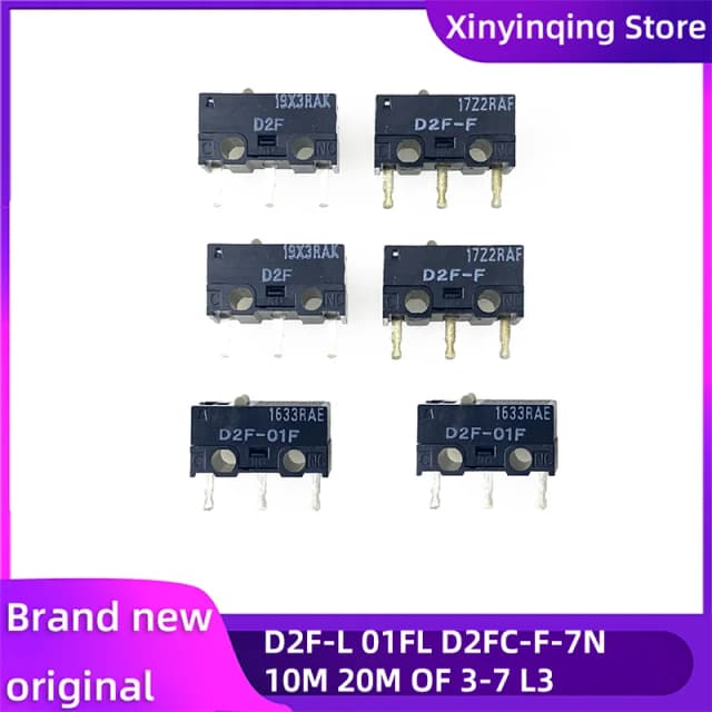 Micro interruptor de viagem/ratón D2F-FL/L2/L3/01FL/L-D3/01F-T/5L 3A 1.47/0.74N 30VDC 125AC para micro interruptor Omron