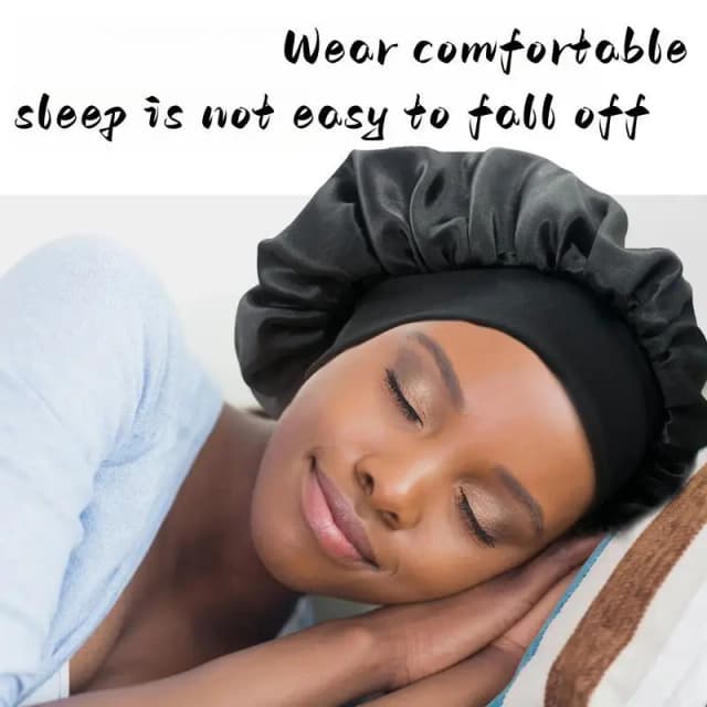 Recém Cetim Noite Cabelo Cap Mulheres Sólida Dormir Chapéu Cuidados com o Sono Bonnet Nightcap Para As Mulheres Unisex Cap
