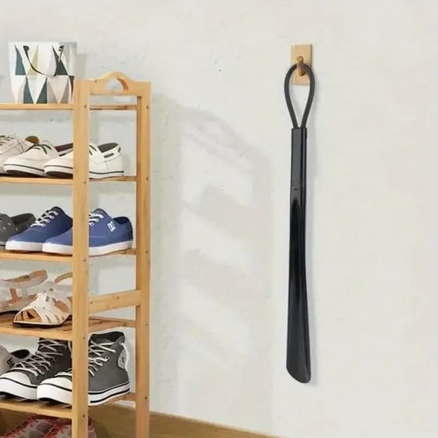 1 Unidade de Calçadeira de Plástico Extra Longa e Flexível, Durável, que Evita Dobrar os Dedos, Dispositivo Auxiliar para Mulheres Grávidas