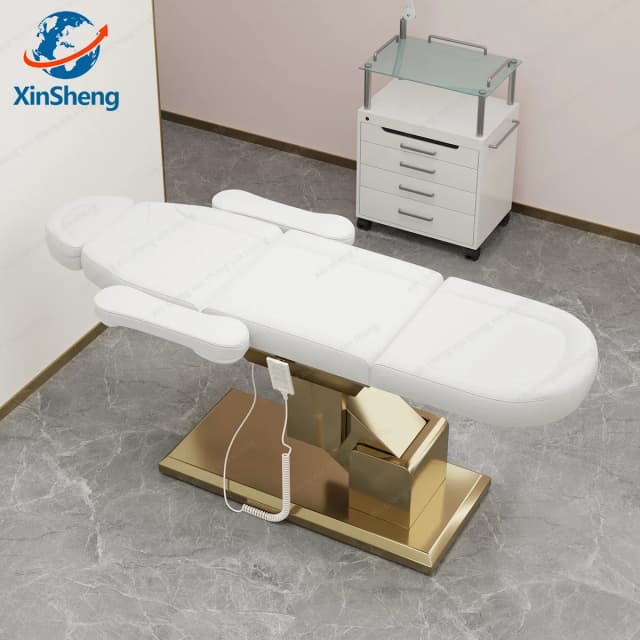 Cama Elétrica Ajustável XinSheng para Estética e Diagnóstico, Cadeira para Hospital, Clínica, SPA e Loja, Móvel de Couro Tipo Sofá
