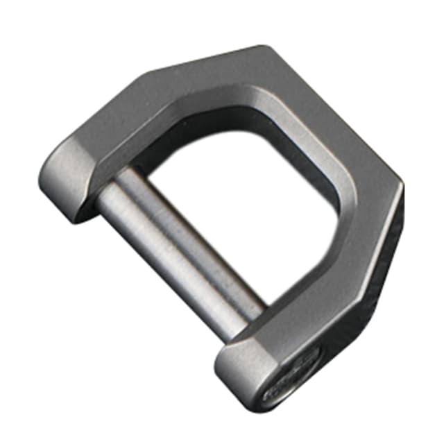 Multifuncional Mini Full Titanium Buckle chaveiro, D-Type ferradura, ao ar livre carro ferradura, ferramenta EDC