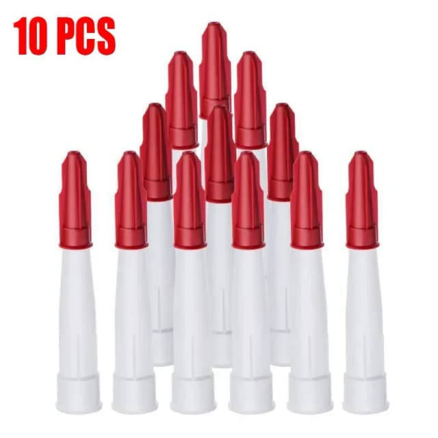 Kit de Ferramentas de Vedação com 10 Bicos de Silicone Sobressalentes, Bicos de Mástique Reutilizáveis e Tampas Rosqueáveis para Calafetagem de Tubos