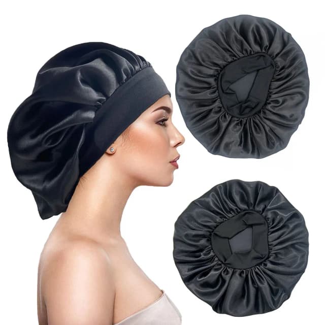 Recém Cetim Noite Cabelo Cap Mulheres Sólida Dormir Chapéu Cuidados com o Sono Bonnet Nightcap Para As Mulheres Unisex Cap