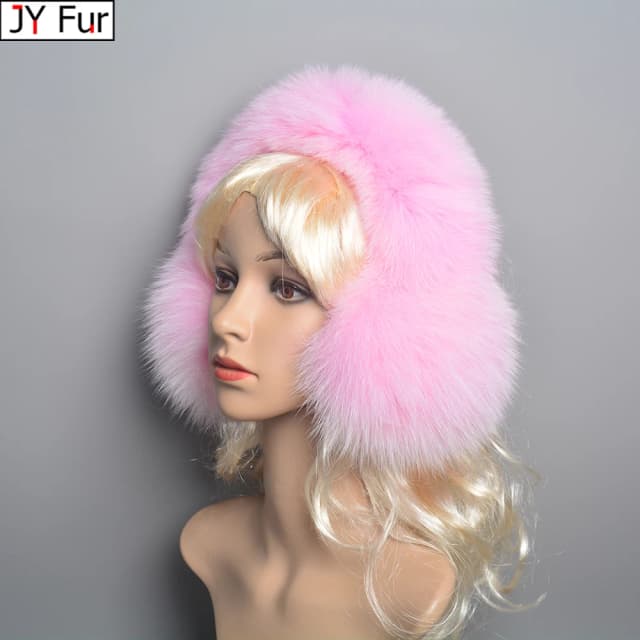 Real pele de raposa earmuffs para o inverno feminino quente natural pele de guaxinim earmuffs meninas orelha mais quente genuína pele cachecóis de pelúcia muff da orelha