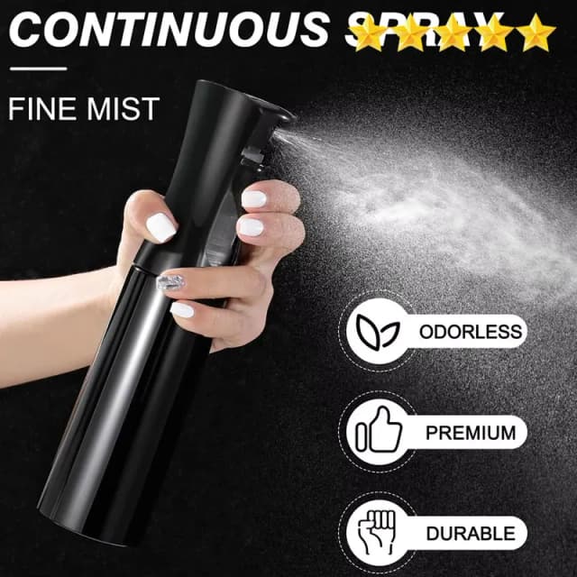 【Vendas quentes】 Garrafa de spray de cabelo para salão de beleza Garrafa de água Pulverizador de alta pressão para cabelo Atomização contínua Flor de água