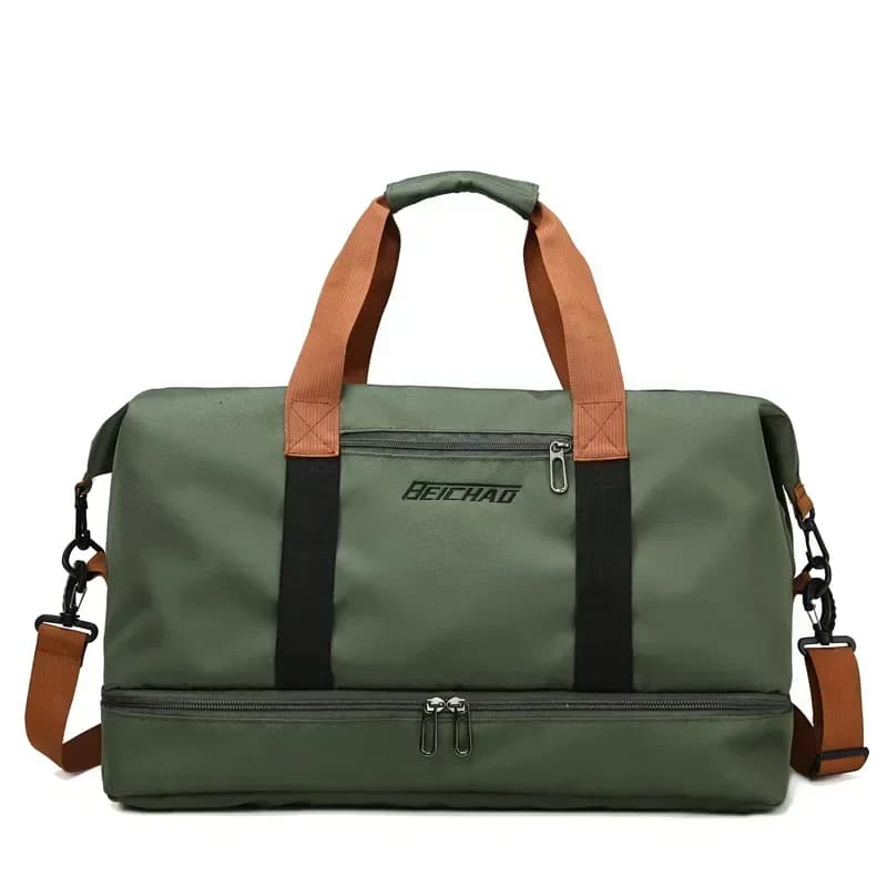 Grande capacidade de viagem saco de ginásio bagagem de curta distância portátil sacos de fitness ombro crossbody bolsas esportes masculinos à prova dwaterproof água b