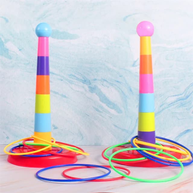 Crianças jogar círculo jogo virola empilhados brinquedos diversão interior ao ar livre pai-filho círculo interativo camadas educação precoce presente