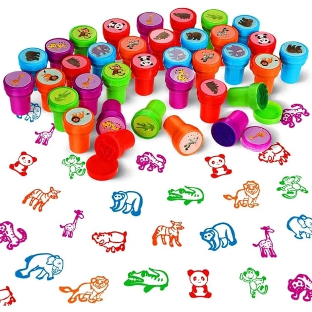 Brinquedo de carimbos sortidos para crianças, carimbos auto-tinta para crianças, selo de rosto sorridente, scrapbooking, pintura DIY, decoração do álbum de fotos, 10 peças