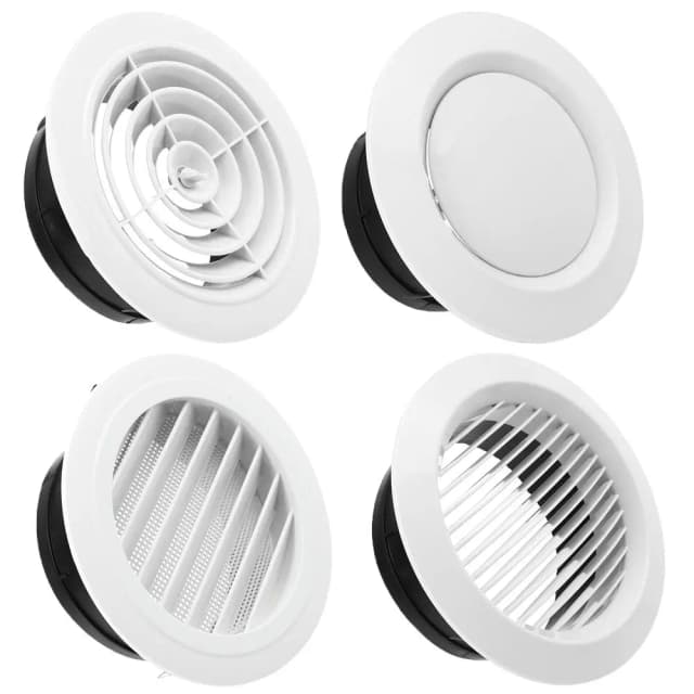 Várias formas 100/150mm tampa de ventilação de duto redondo válvula de extrato de ventilação de ar grade de ventilação de circulação de ar capa