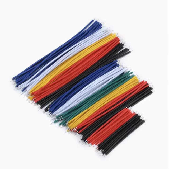 130 pçs 24awg placa de ensaio jumper fio cabo kit estanhado pcb cabo de solda flexível pvc fio eletrônico 5cm 8cm 10cm 6 cores