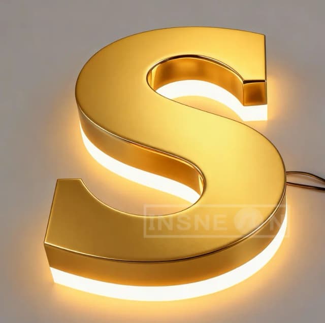 Personalizado led light up sinal 3d letras de metal para vitrine de negócios ao ar livre sinalização retroiluminada iluminada à prova dwaterproof água