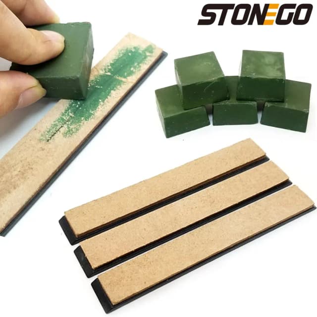 Stonego faca polimento apontador afiar couro afiar strop composto faca de moagem pasta polimento ferramenta afiar