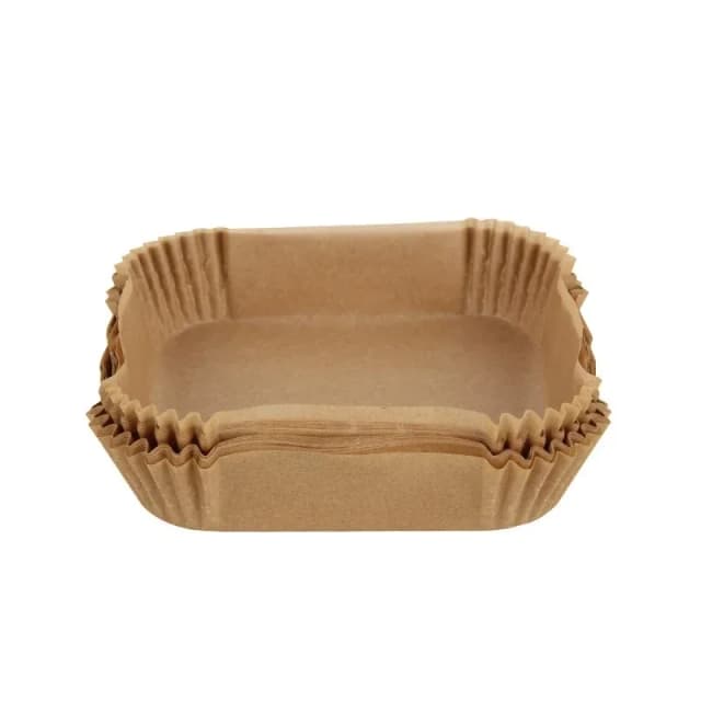 50 pçs descartável fritadeira de ar papel absorvente de óleo e anti óleo bandeja de papel antiaderente almofada de cozimento grande dureza quadrado